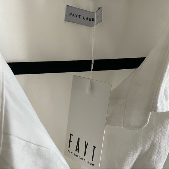 Fayt The Label Zephyr Linen Playsuit White - Picture 11 of 15